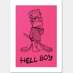 hell boy lil peep Posters and Art